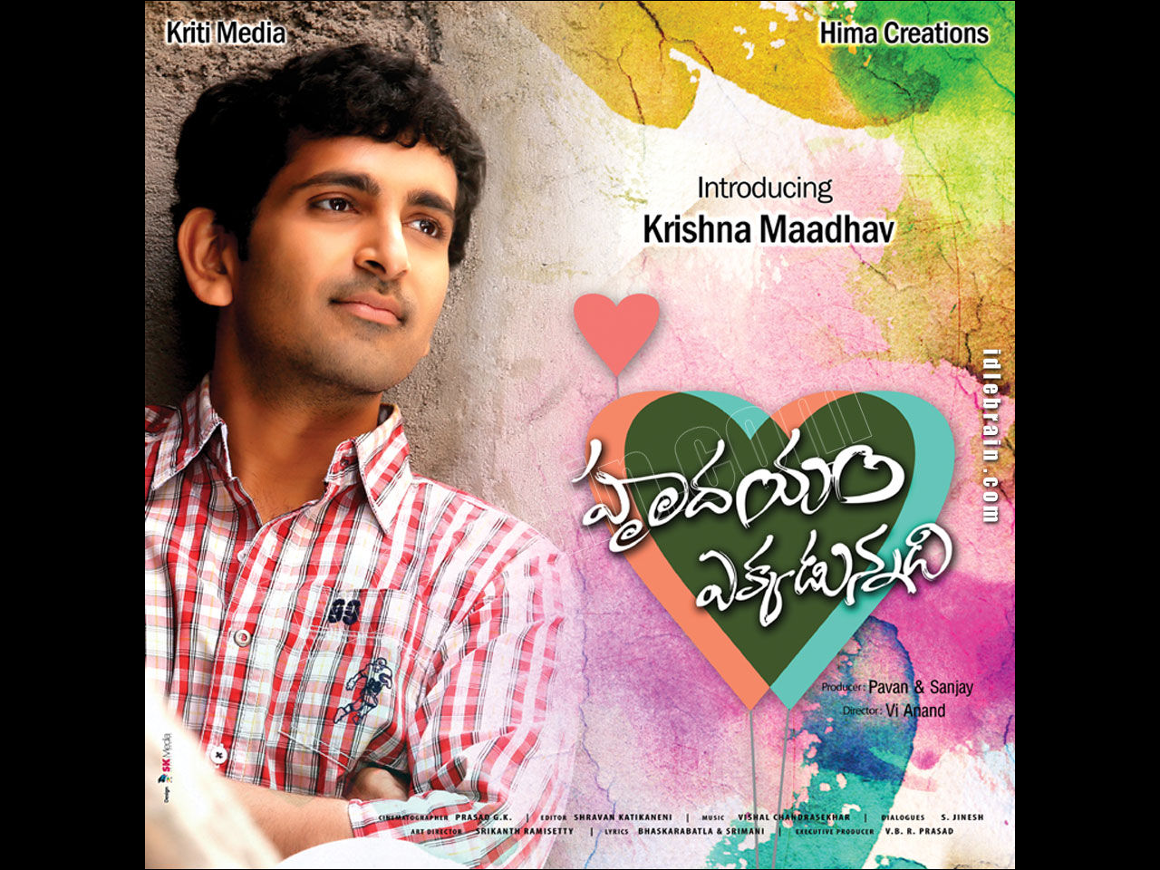 Hrudhayam Ekkadunnadi  wallpapers - Telugu cinema posters -   Krishna Maadhav