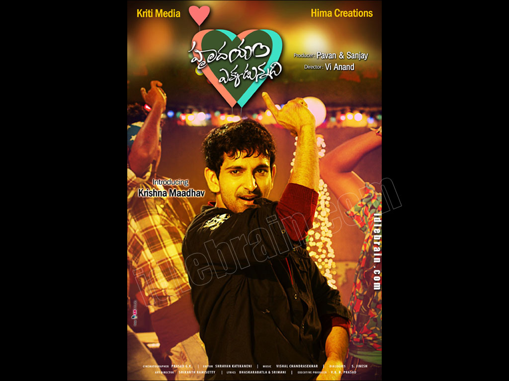 Hrudhayam Ekkadunnadi  wallpapers - Telugu cinema posters -   Krishna Maadhav