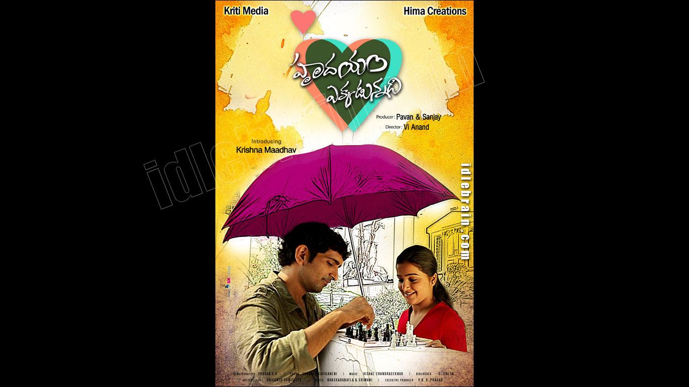 Hrudhayam Ekkadunnadi  wallpapers - Telugu cinema posters -   Krishna Maadhav