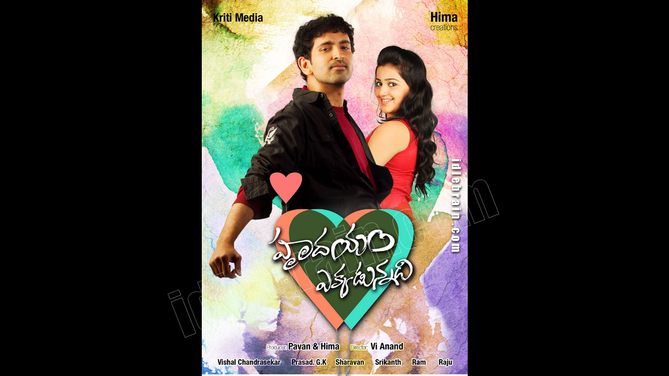 Hrudhayam Ekkadunnadi  wallpapers - Telugu cinema posters -   Krishna Maadhav